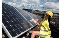 Выработка солнечный электростанции Фрунзе за февраль 2016 г.